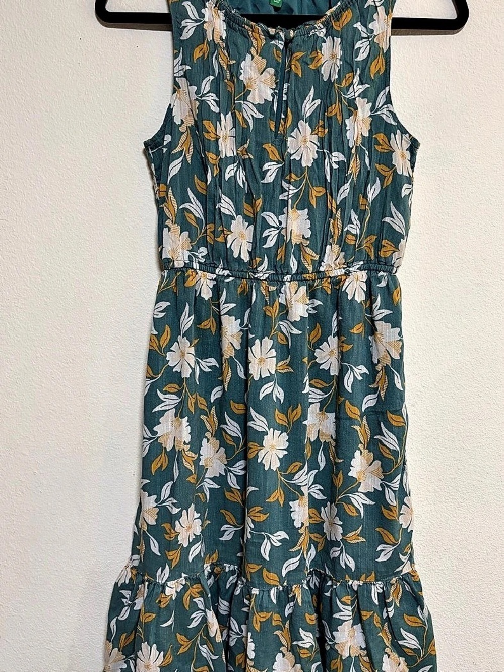 dip Floral Maxi Dress in Blue Size Small Like New